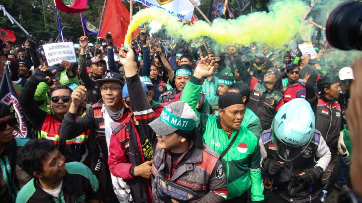 Aksi Demo Ojek Online