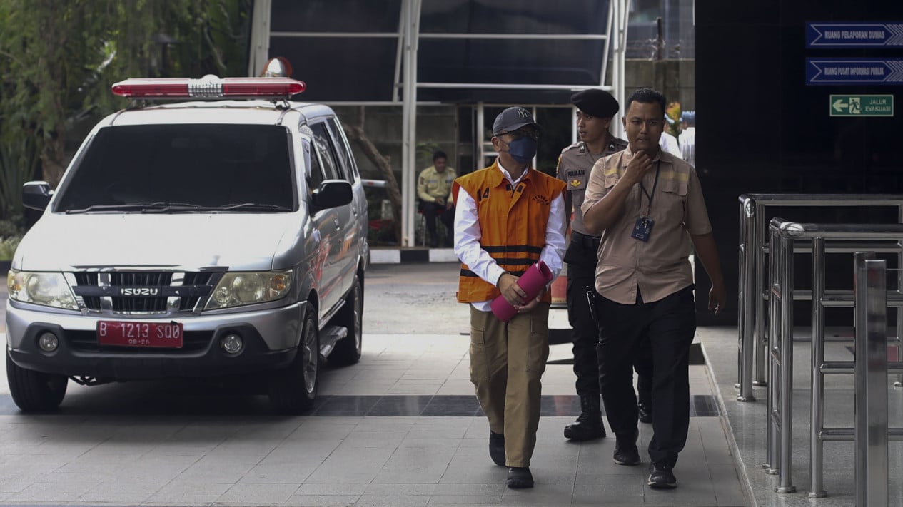 Pemeriksaan Tersangka Nopriansyah Kasus Proyek di OKU