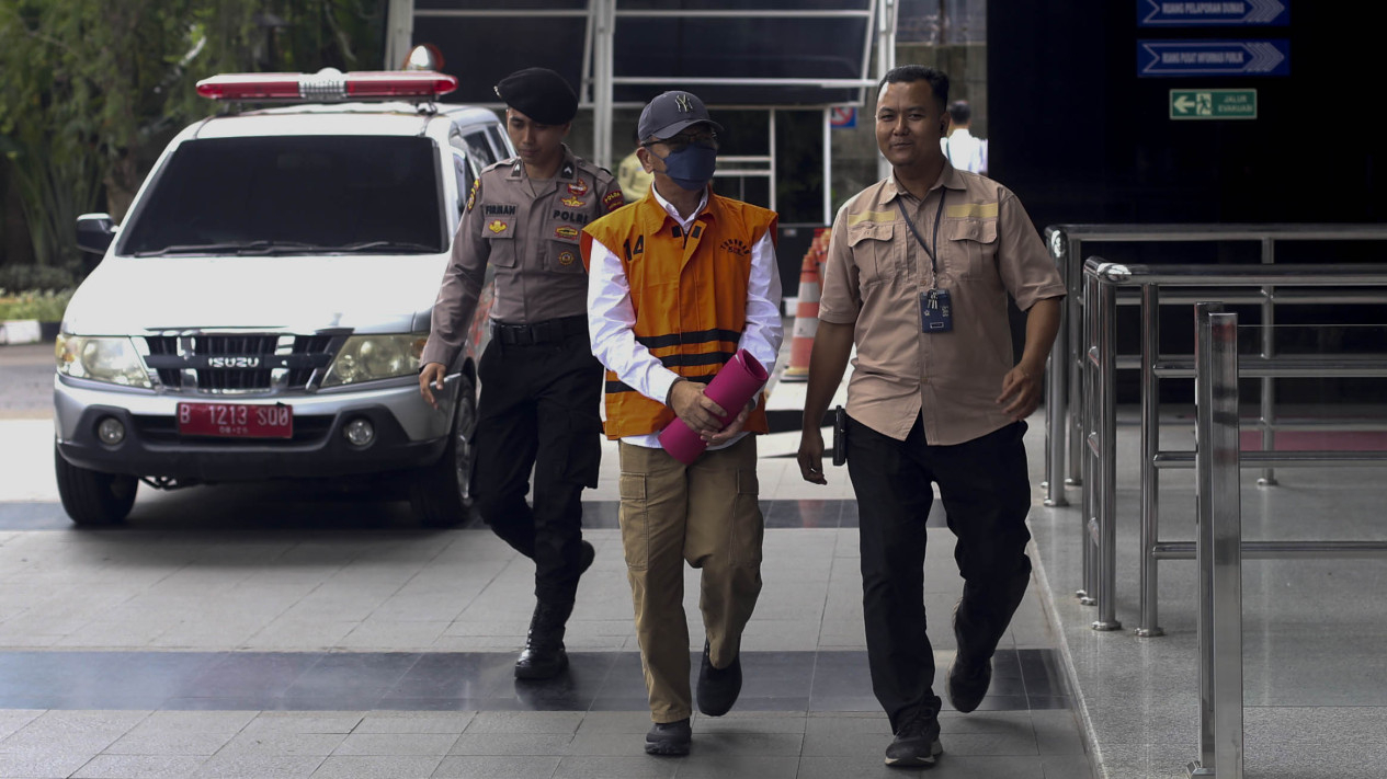 Pemeriksaan Tersangka Nopriansyah Kasus Proyek di OKU