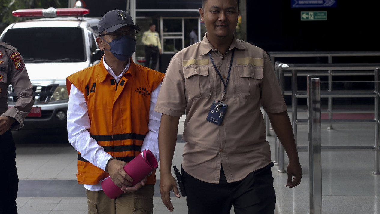 Pemeriksaan Tersangka Nopriansyah Kasus Proyek di OKU