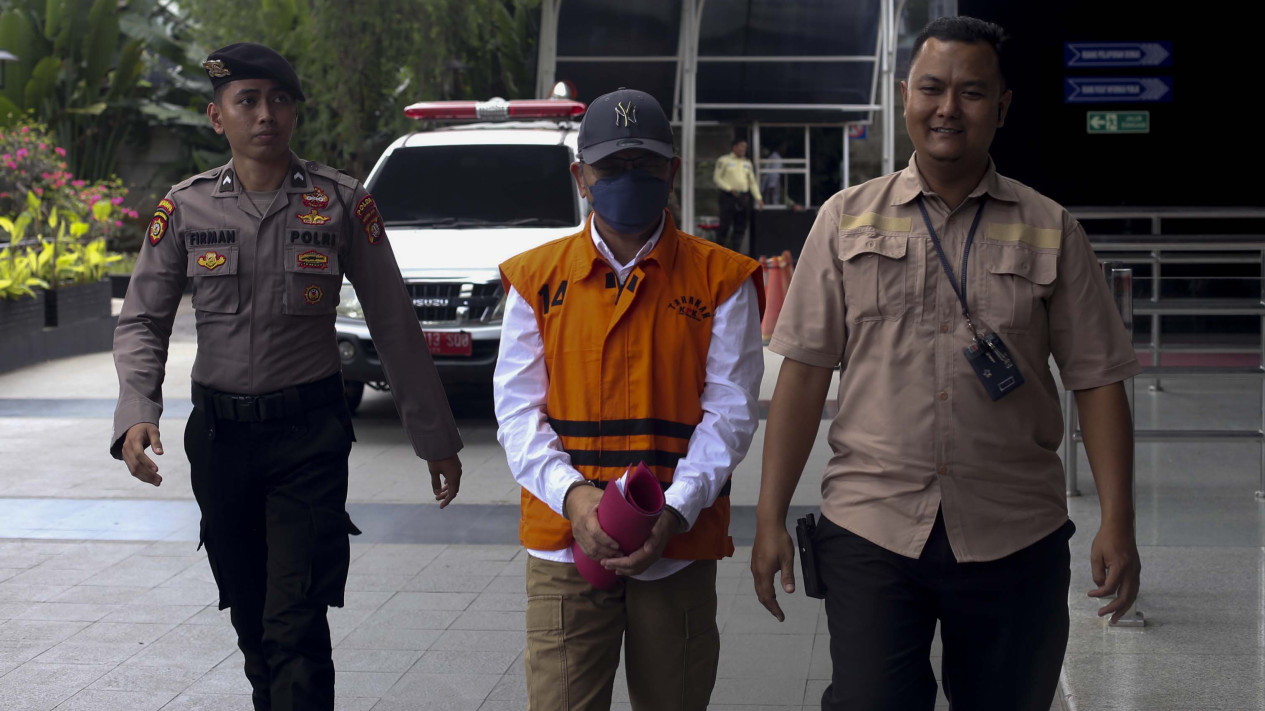 Pemeriksaan Tersangka Nopriansyah Kasus Proyek di OKU