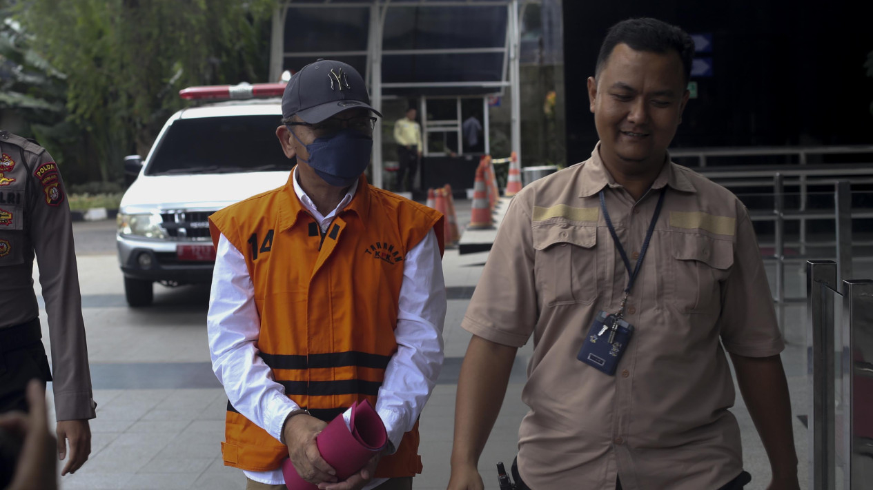 Pemeriksaan Tersangka Nopriansyah Kasus Proyek di OKU