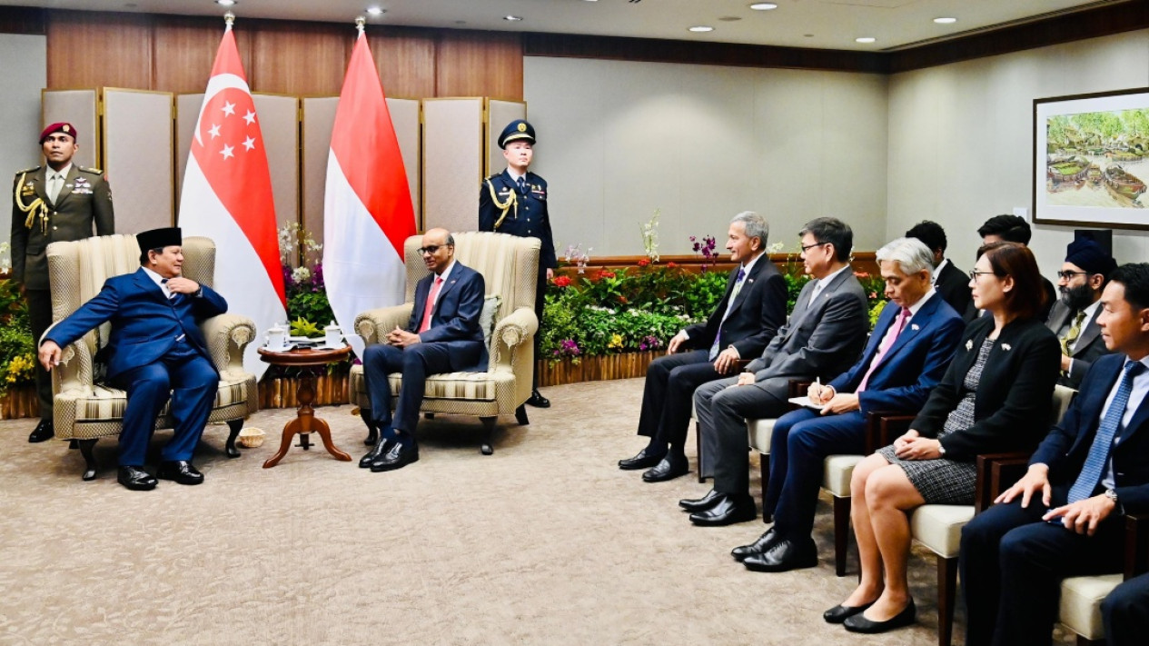 Pertemuan Presiden Prabowo dan Presiden Singapura