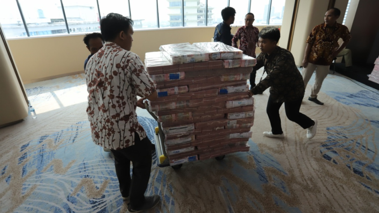Penampakan Uang Triliunan Hasil Korupsi Ekspor CPO