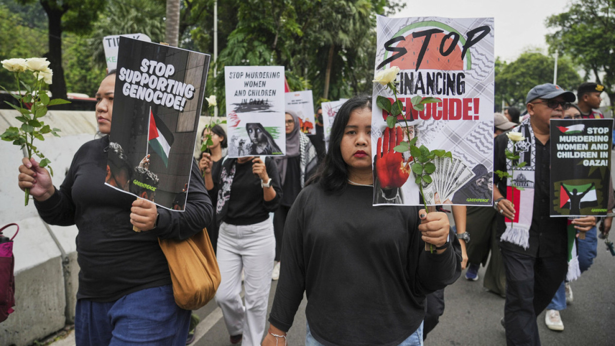 Aksi Teatrikal Setop Genosida di Palestina