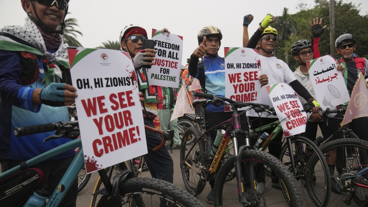 Aksi Berkendara Untuk Dukung Warga Gaza Palestina