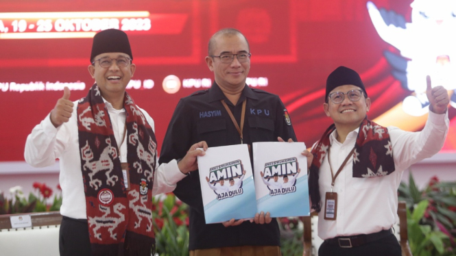 Pendaftaran Pasangan Anies Baswedan - Muhaimin Iskandar - Vlix.id