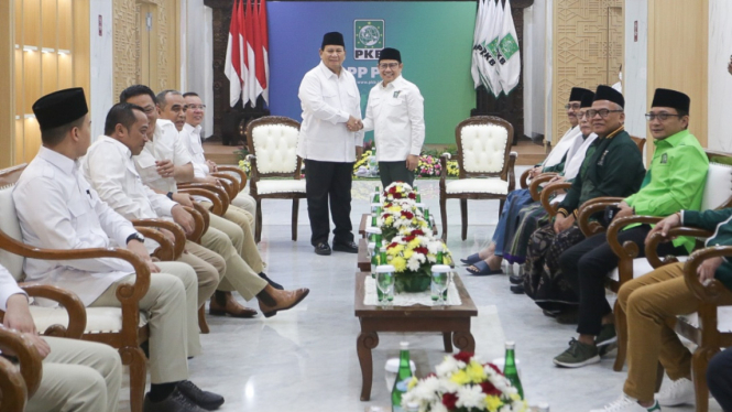 Pertemuan Prabowo Subianto Dengan Muhaimin Usai Pemilu 2024 - Vlix.id