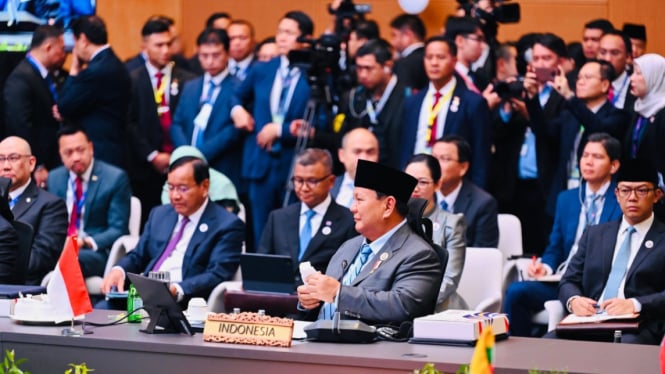 Presiden Prabowo di Sesi Pleno (KTT) ke-46 ASEAN