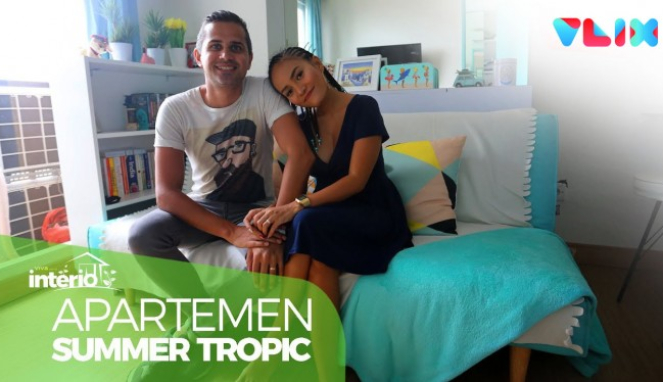 Dekorasi Apartemen Gaya Summer Tropic Ukuran 35 Meter