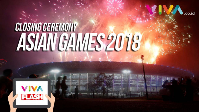 Megahnya Upacara Penutupan Asian Games 2018