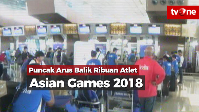 Puncak Arus Balik Ribuan Atlet Asian Games ke Negara Asal