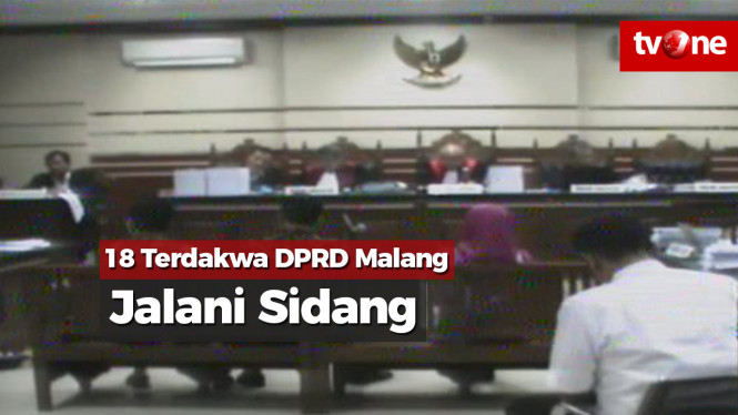 18 Terdakwa Anggota DPRD kota Malang Jalani Sidang
