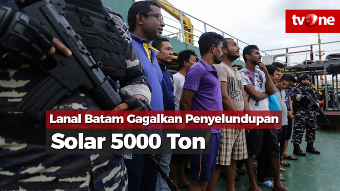 Lanal Batam Gagalkan Penyelundupan Solar 5000 Ton