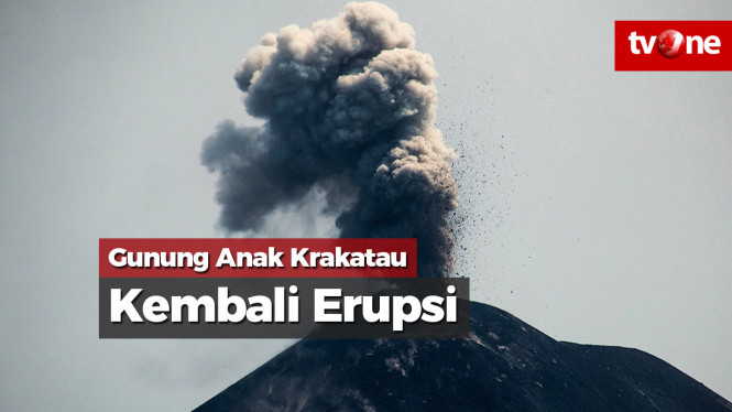 Gunung Anak Krakatau Kembali Erupsi