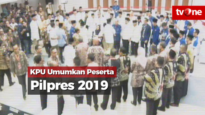 Penetapan Capres-Cawapres, KPU Umumkan Peserta Pilpres 2019