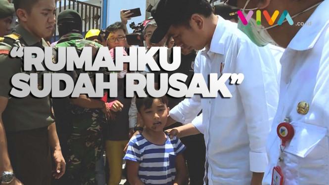 Mengharukan, Bocah Korban Tsunami Cerita Kisahnya ke Jokowi