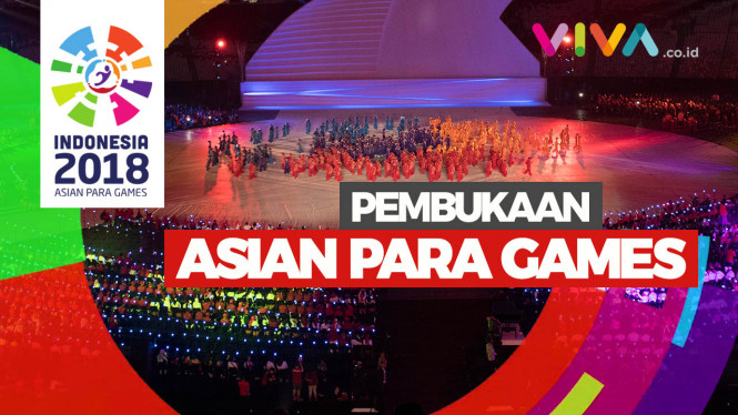Aksi Jokowi di Pembukaan Asian Para Games 2018