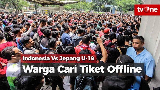 Laga Indonesia Vs Jepang, Warga Tetap Cari Tiket Offline