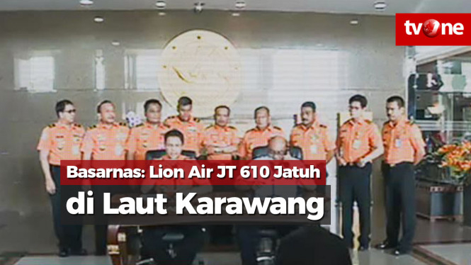 Basarnas: Lion Air JT 610 Jatuh di Laut Karawang