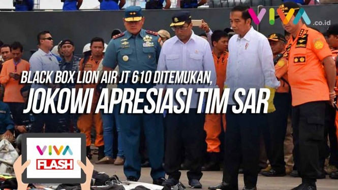 Apresiasi Jokowi Atas Penemuan Black Box Lion Air JT-610