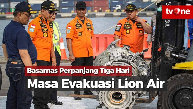 Basarnas Perpanjang Tiga Hari Masa Evakuasi Lion Air JT-610