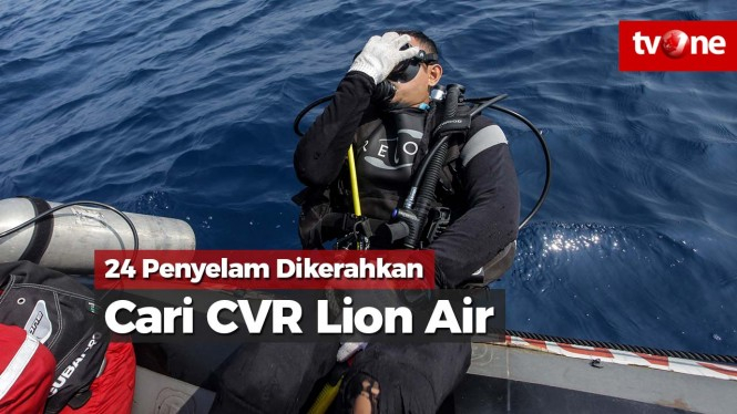 24 Penyelam Dikerahkan Cari CVR dan Kokpit Pesawat Lion Air