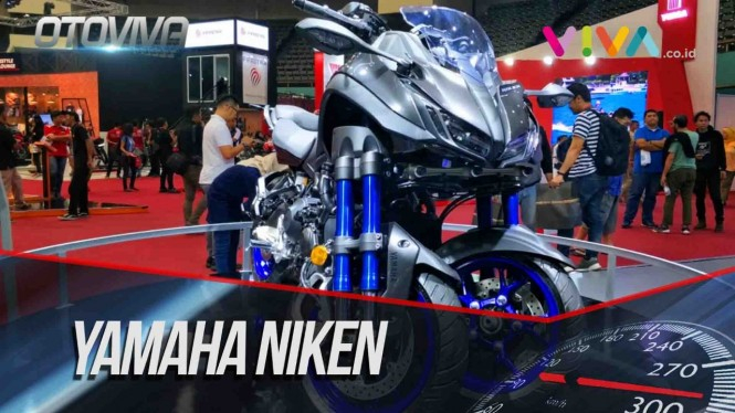 Eksentrik! Yamaha Niken Emang Bikin Nengok!