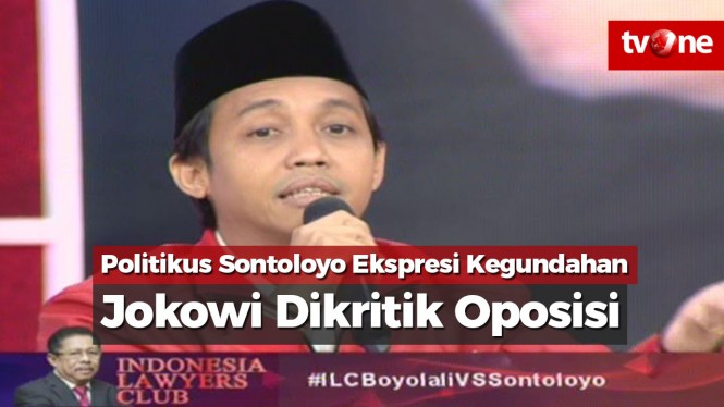Politikus Sontoloyo Ekspresi Gundah Jokowi Dikritik Oposisi