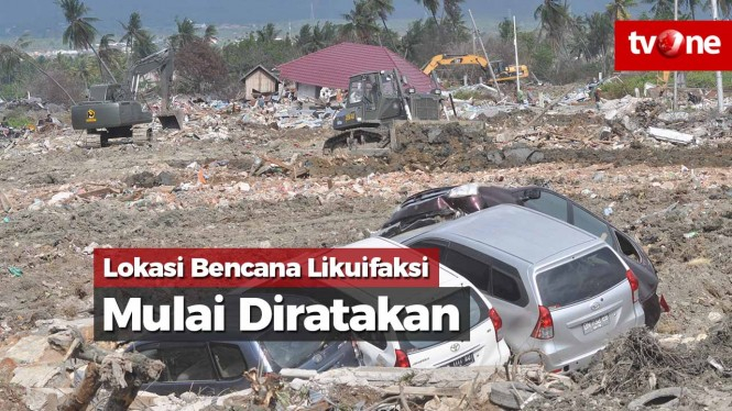 Lokasi Bencana Likuifaksi di Petobo Mulai Diratakan