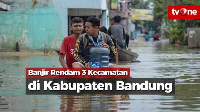 Banjir Rendam Tiga Kecamatan di Kabupaten Bandung