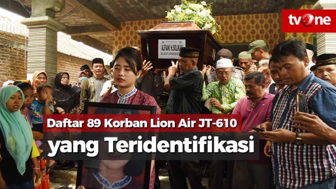 89 Jenazah Korban Lion Air JT-610 Sudah Teridentifikasi