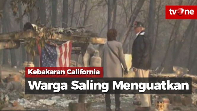Kebakaran California Tewaskan 77 Korban, 1.200 Orang Hilang