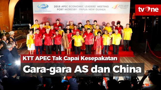 KTT APEC Tak Capai Kesepakatan Gara-gara AS dan China