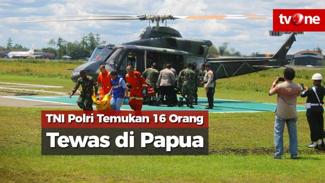 Pembantaian di Papua, Aparat Gabungan Temukan 16 Orang Tewas