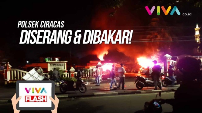 VIDEO: Polsek Ciracas Diserang dan Dibakar