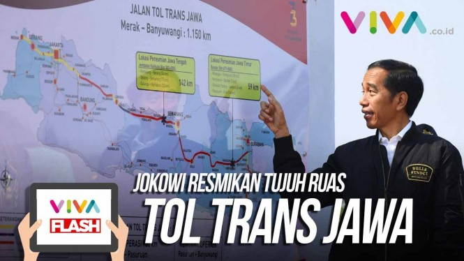 Siap Dilewati, Jokowi Resmikan Tujuh Ruas Tol Trans Jawa