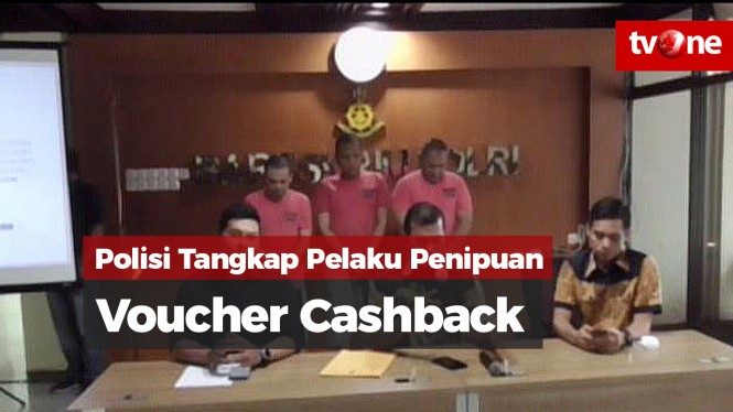 Polisi Tangkap 3 Pelaku Penipuan Voucher Cashback