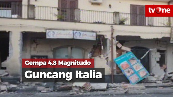 Gempa 4,8 Magnitudo Guncang Italia