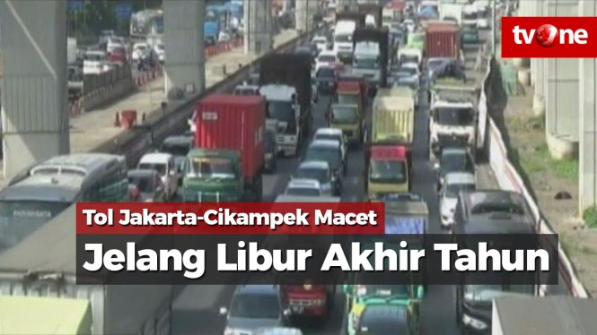 Liburan Akhir Tahun, Tol Jakarta-Cikampek Macet
