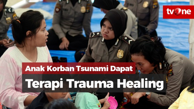 Anak Korban Tsunami Dapat Terapi Trauma Healing