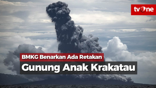 BMKG Benarkan Ada Retakan Baru di Gunung Anak Krakatau