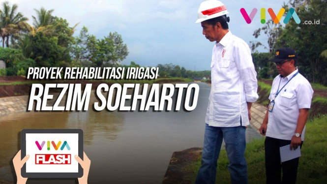 Tinjau Saluran Irigasi di Blitar, Jokowi Diteriaki Warga