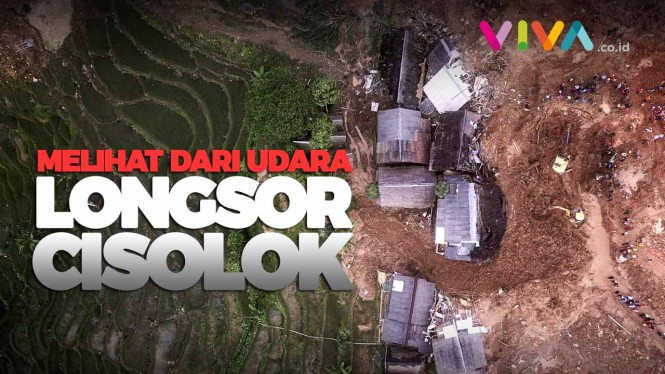 VIDEO: Pantauan Udara Lokasi Longsor di Cisolok Sukabumi