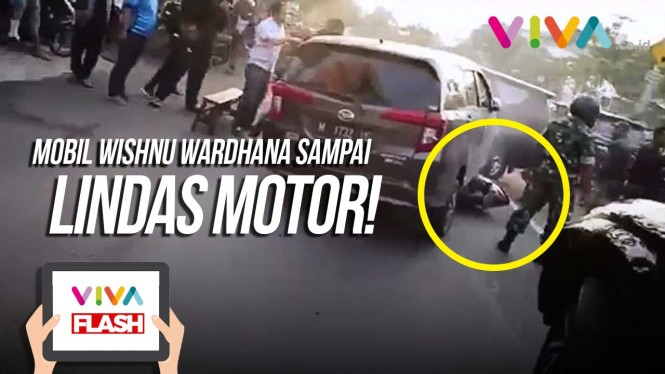 VIDEO: Mau Ditangkap, Mobil Wisnu Wardhana Lindas Motor