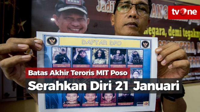 21 Januari, Batas Akhir bagi Teroris MIT Poso Serahkan Diri