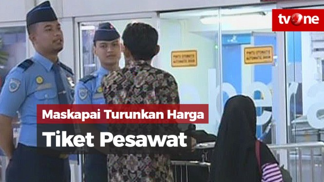 Maskapai Turunkan Harga Tiket Pesawat