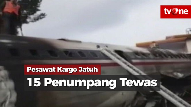 Pesawat Kargo Jatuh, 15 Penumpang Tewas