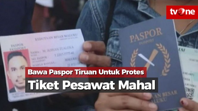 Penumpang Bawa Paspor Tiruan Buat Protes Tiket Pesawat Mahal