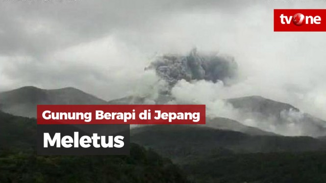 Gunung Berapi di Jepang Erupsi